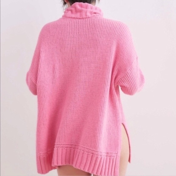 AERIE SUNSET CHENILLE OVERSIZED TURTLENECK SWEATER CHUNKY KNIT - Picture 4 of 13